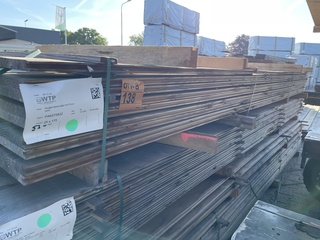 Ca. 43x Douglas Veer en Groef, 18x195mm, lengte 400cm